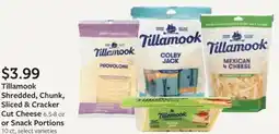 Fareway Tillamook Shredded, Chunk, Sliced & Cracker Cut Cheese or Snack Portions offer