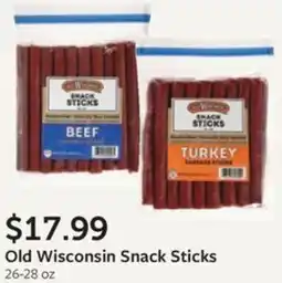 Fareway Old Wisconsin Snack Sticks offer