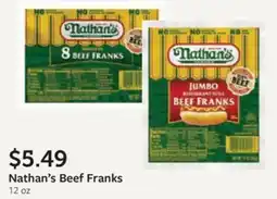 Fareway Nathan's Beef Franks offer