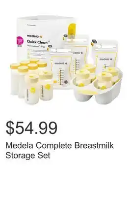 Costco Medela Complete Breastmilk Storage Set offer