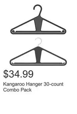 Costco Kangaroo Hanger 30-count Combo Pack offer