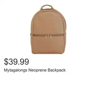 Costco Mytagalongs Neoprene Backpack offer