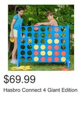 Costco Hasbro Connect 4 Giant Edition offer