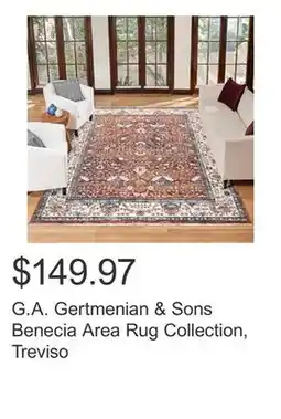 Costco G.A. Gertmenian & Sons Benecia Area Rug Collection, Treviso offer