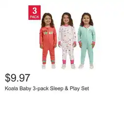 Costco Koala Baby 3-pack Sleep & Play Set offer