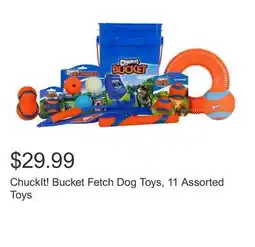 Costco ChuckIt! Bucket Fetch Dog Toys, 11 Assorted Toys offer