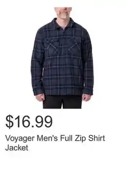 Costco Voyager Men's Full Zip Shirt Jacket offer