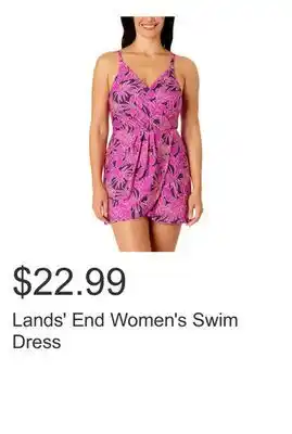 Costco Lands' End Women's Swim Dress offer