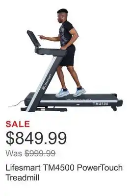 Costco Lifesmart TM4500 PowerTouch Treadmill offer