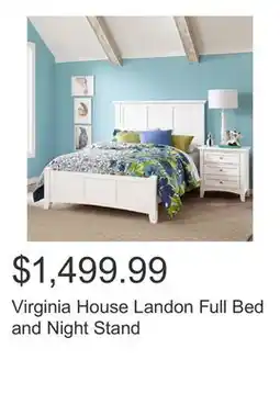Costco Virginia House Landon Full Bed and Night Stand offer