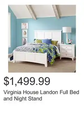 Costco Virginia House Landon Full Bed and Night Stand offer
