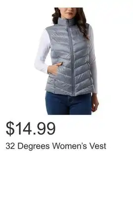 Costco 32 Degrees Women's Vest offer