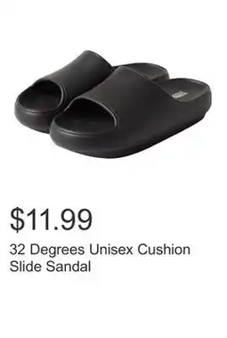 Costco 32 Degrees Unisex Cushion Slide Sandal offer