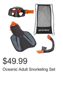 Costco Oceanic Adult Snorkeling Set offer