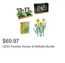 Costco LEGO Fountain Garden & Daffodils Bundle offer