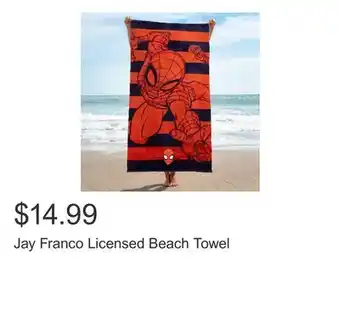 Costco Jay Franco Licensed Beach Towel offer