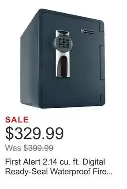 Costco First Alert 2.14 cu. ft. Digital Ready-Seal Waterproof Fire Resistant Safe offer