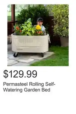 Costco Permasteel Rolling Self-Watering Garden Bed offer