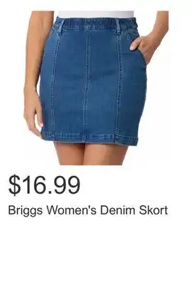 Costco Briggs Women's Denim Skort offer