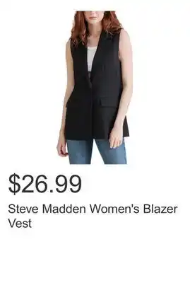 Costco Steve Madden Women's Blazer Vest offer
