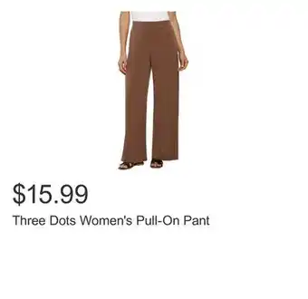 Costco Three Dots Women's Pull-On Pant offer