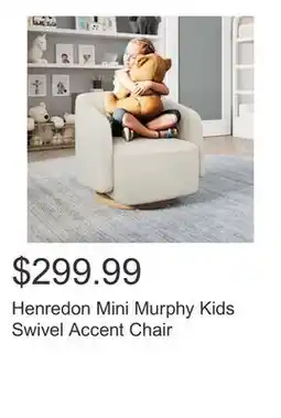 Costco Henredon Mini Murphy Kids Swivel Accent Chair offer