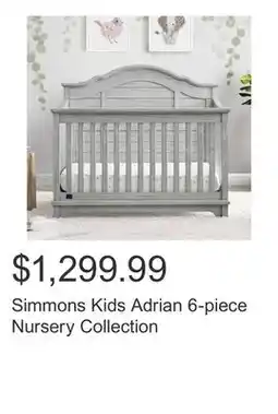 Costco Simmons Kids Adrian 6-piece Nursery Collection offer