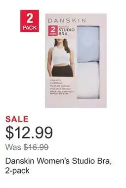 Costco Danskin Women's Studio Bra, 2-pack offer