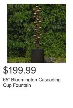 Costco 65 Bloomington Cascading Cup Fountain offer