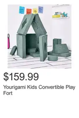 Costco Yourigami Kids Convertible Play Fort offer