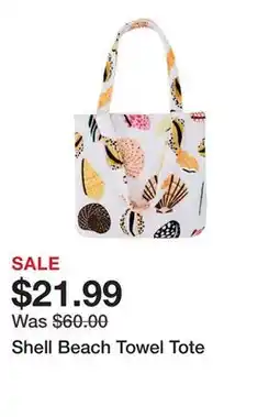 Belk Shell Beach Towel Tote offer