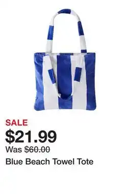 Belk Blue Beach Towel Tote offer