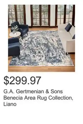 Costco G.A. Gertmenian & Sons Benecia Area Rug Collection, Liano offer