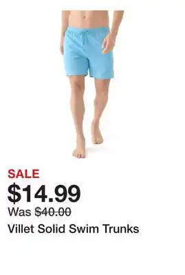 Belk Villet Solid Swim Trunks offer