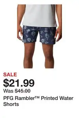 Belk PFG Rambler Printed Water Shorts offer