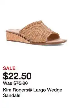 Belk Kim Rogers Largo Wedge Sandals offer