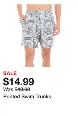 Belk Printed Swim Trunks offer