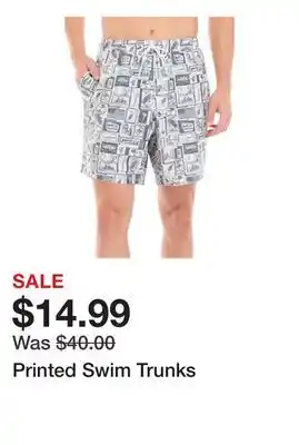 Belk Printed Swim Trunks offer