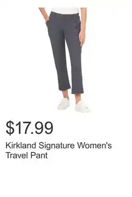 Costco Kirkland Signature Women's Travel Pant offer