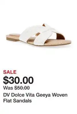 Belk DV Dolce Vita Geeya Woven Flat Sandals offer
