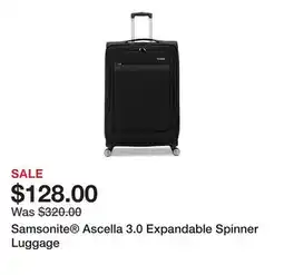 Belk Samsonite Ascella 3.0 Expandable Spinner Luggage offer