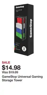 Game Stop GameStop Universal Gaming Storage Tower offer