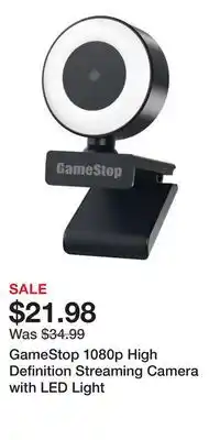 Game Stop GameStop 1080p High Definition Streaming Camera with LED Light offer