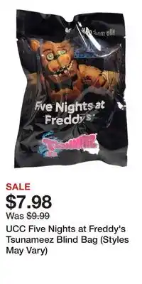 Game Stop UCC Five Nights at Freddy's Tsunameez Blind Bag (Styles May Vary) offer
