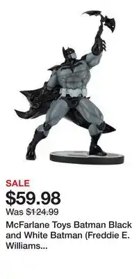 Game Stop McFarlane Toys Batman Black and White Batman (Freddie E. Williams II Design) 7-in Polyresin Statue offer