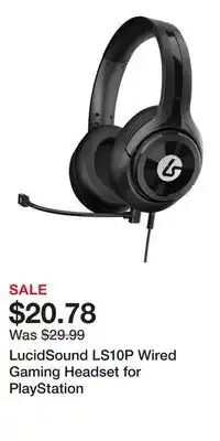 Game Stop LucidSound LS10P Wired Gaming Headset for PlayStation offer