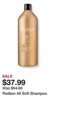 Ulta Beauty Redken All Soft Shampoo offer