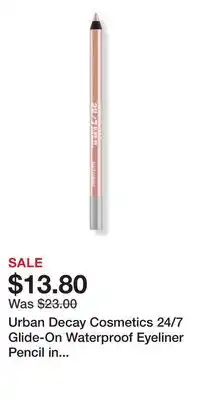 Ulta Beauty Urban Decay Cosmetics 24/7 Glide-On Waterproof Eyeliner Pencil in Space Cowboy offer