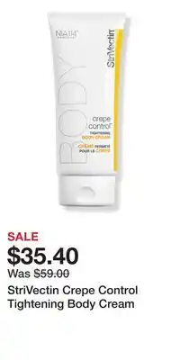 Ulta Beauty StriVectin Crepe Control Tightening Body Cream offer