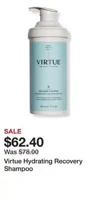 Ulta Beauty Virtue Hydrating Recovery Shampoo offer